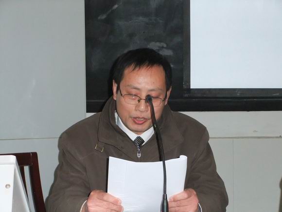 顺河初中杨道武老师作经验交流